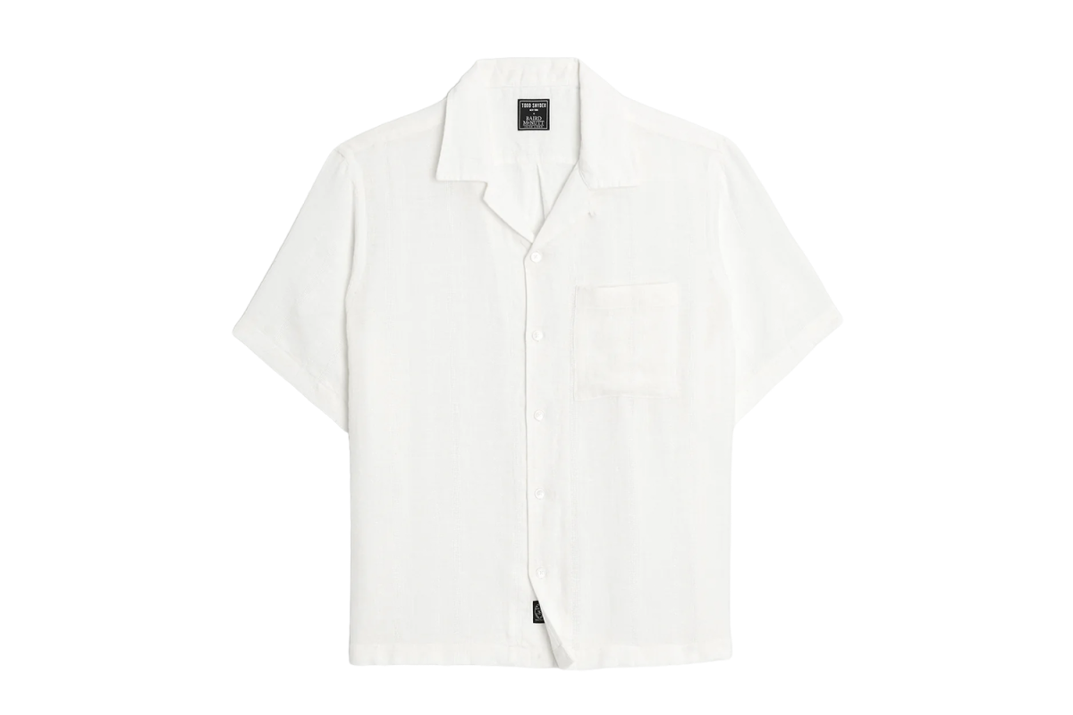 The 'Soft Sea' Solution: Todd Snyder Textured Linen Capri Shirt