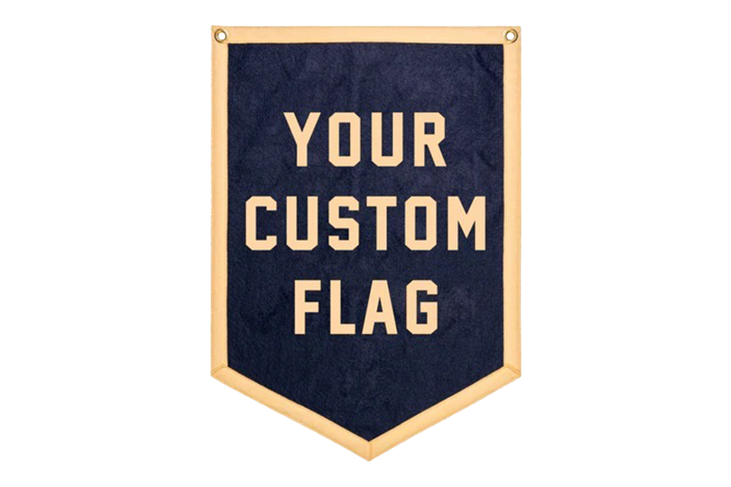 Oxford Pennant Cut-And-Sewn Customizer Camp Flag