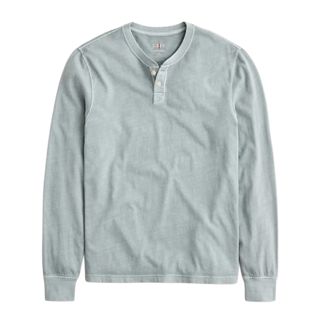 J Crew Henley on Transparent Background
