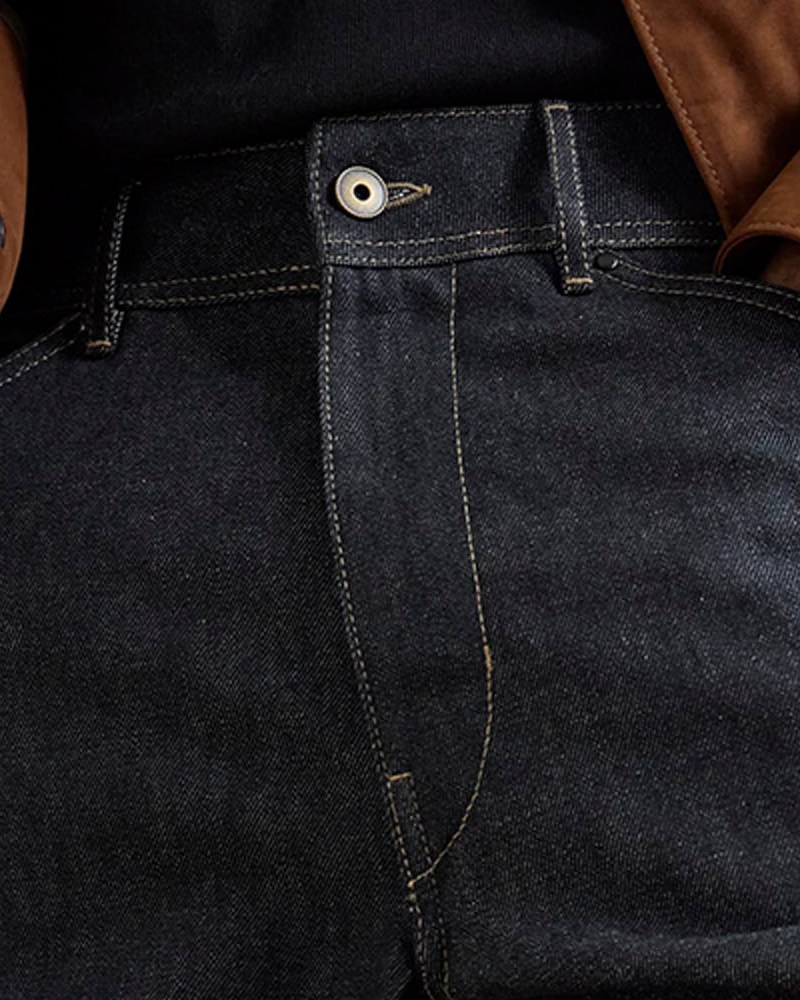 Twisted seam denim