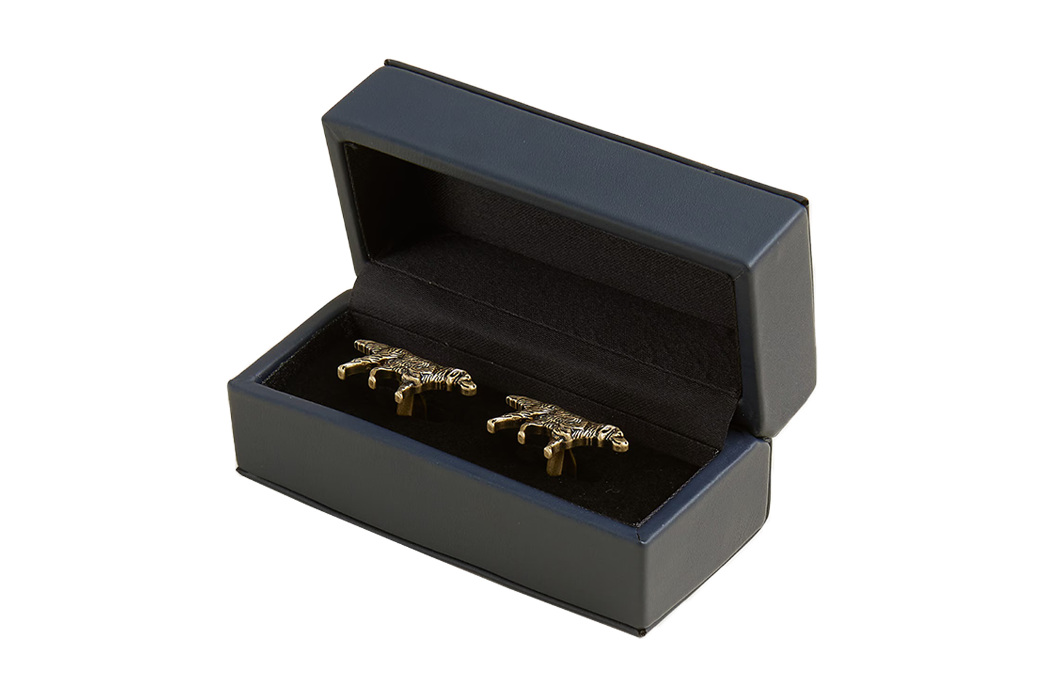 J.Crew Brass Dog Cuff Links