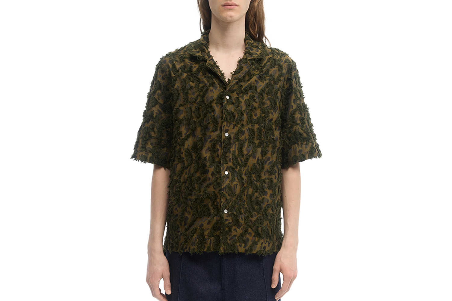 École de Pensée Camouflage Jacquard Relaxed-Fit Shirt