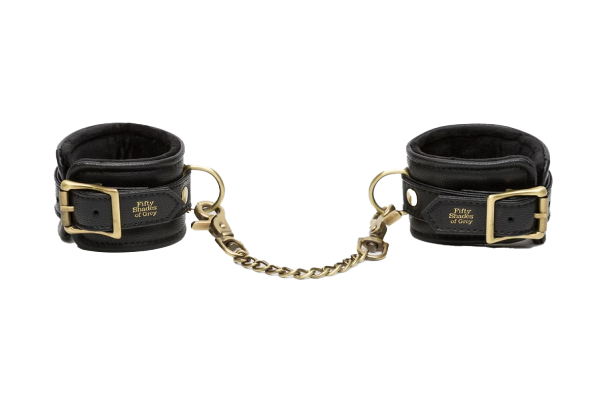 Fifty Shades of Grey Bound to You Faux Leather Wrist Cuffs