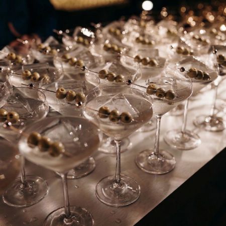 Rows and rows of Martinis