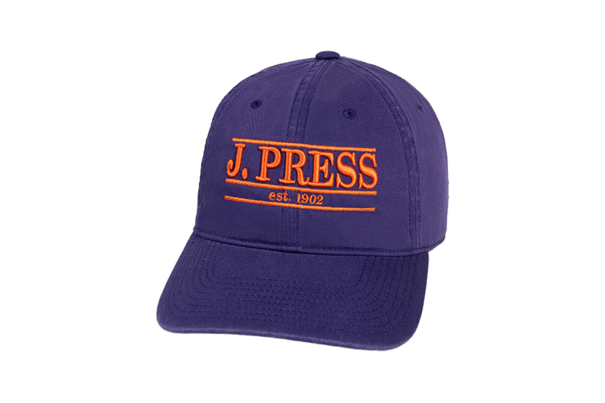 J. Press Purple Three-Bar Dad Hat