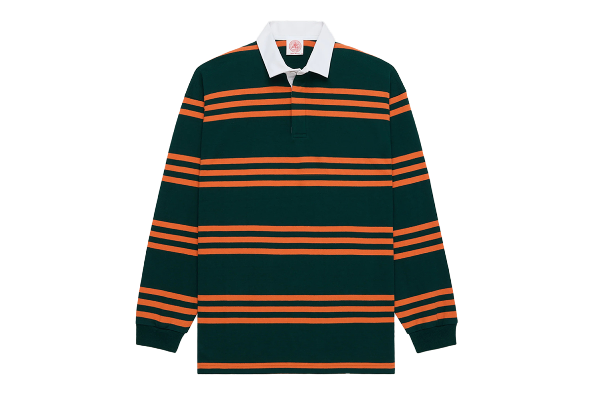J.Press Made-In-USA Triple Stripe Cotton Rugby