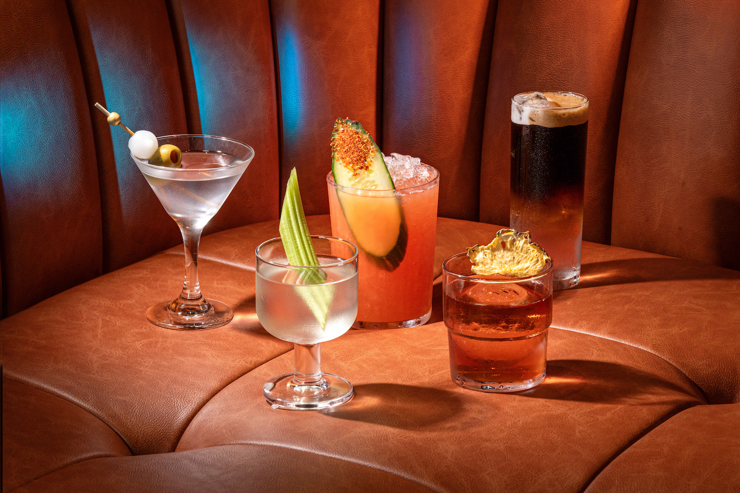 The cocktail lineup at Close Company