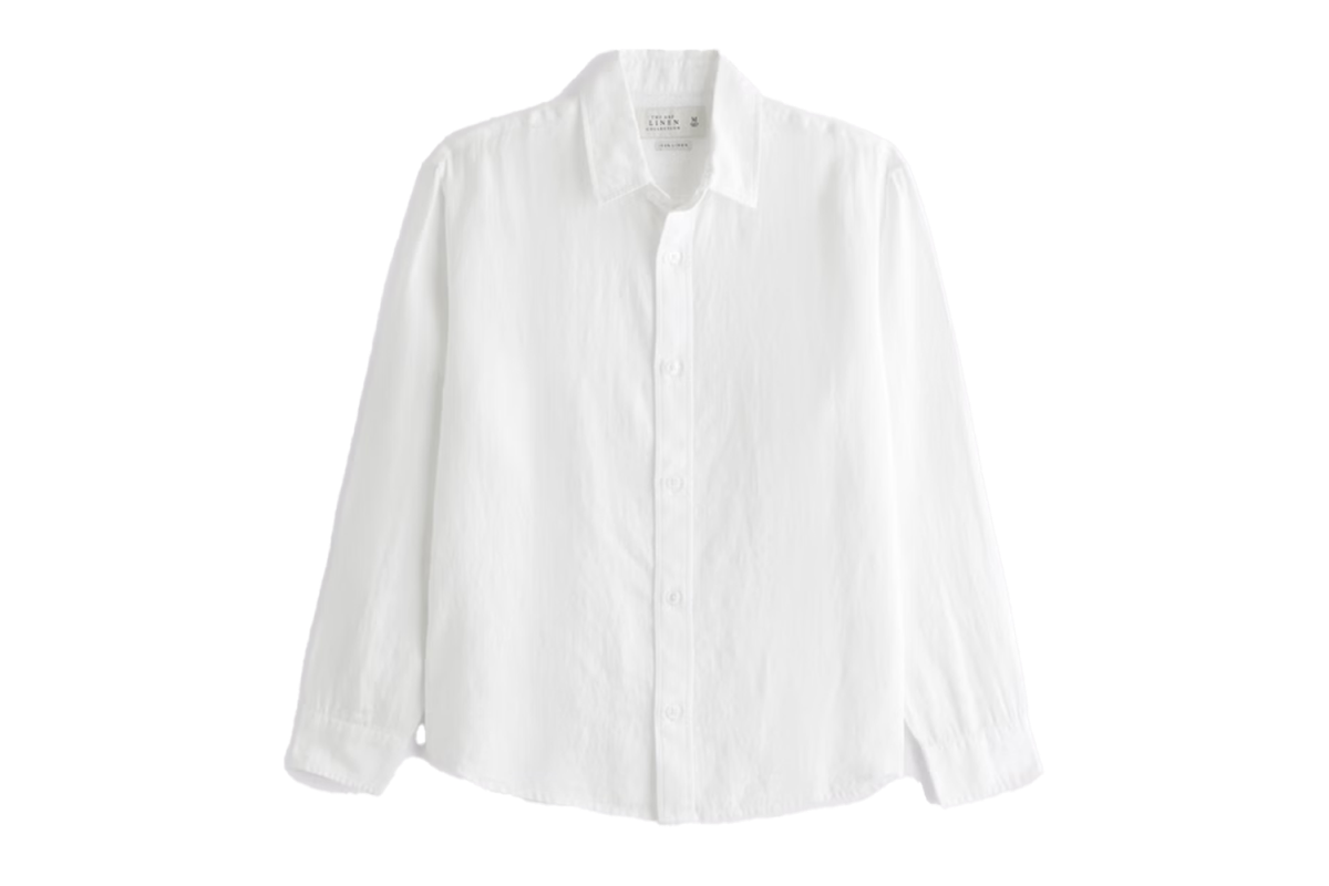 Abercrombie 100% Linen Button-Up Shirt