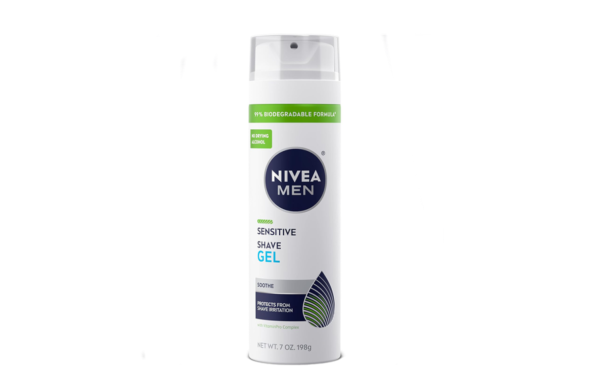 <strong>Best Drugstore Foam-to-Lather Shaving Cream</strong>: Nivea Sensitive Shave Gel