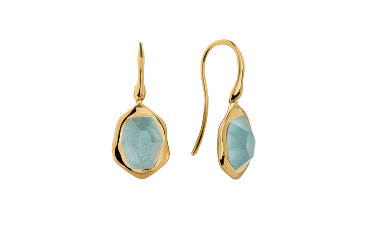 Monica Vinader Odyssey Gemstone Wire Earrings