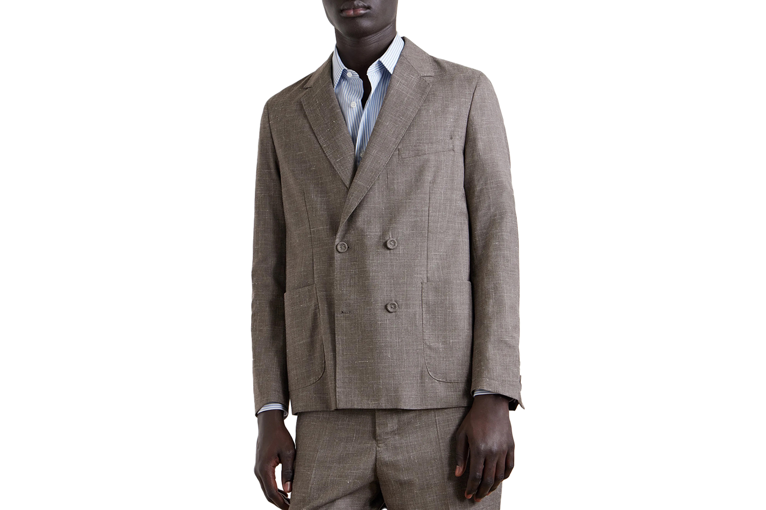 Officine Générale Leon Wool, Silk and Linen-Blend Suit Jacket