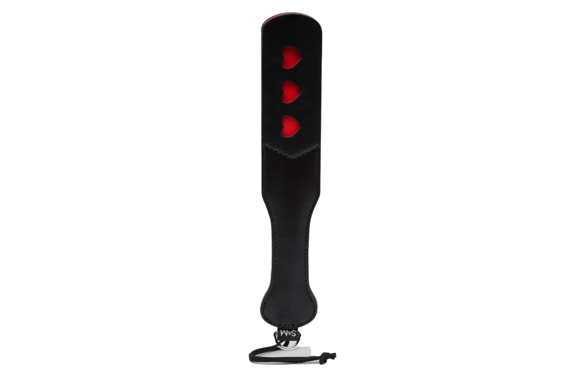 Sex & Mischief Heart Faux Leather Slapper Paddle