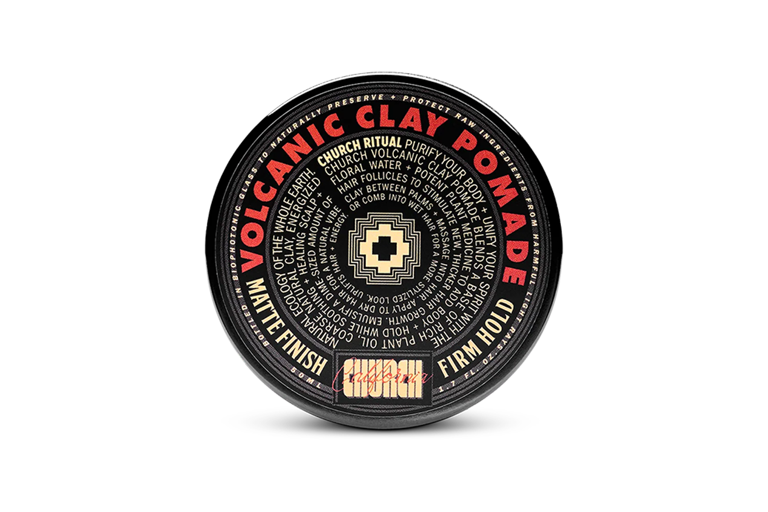 Church California Volcanic Clay Pomade