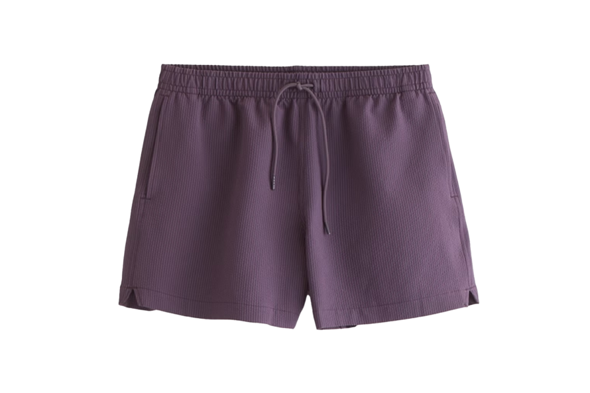 Abercrombie Pull-On Seersucker Swim Trunk