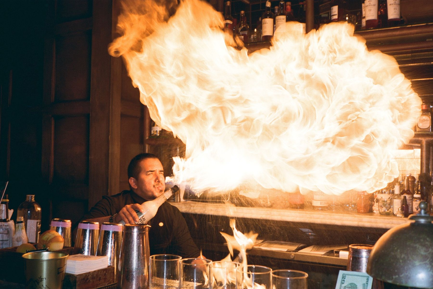 Yes, our bartender was also a fire breather.