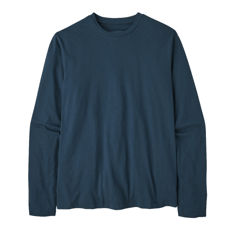 Patagonia — Men’s Long-Sleeve Essential Tee in Tidepool Blue