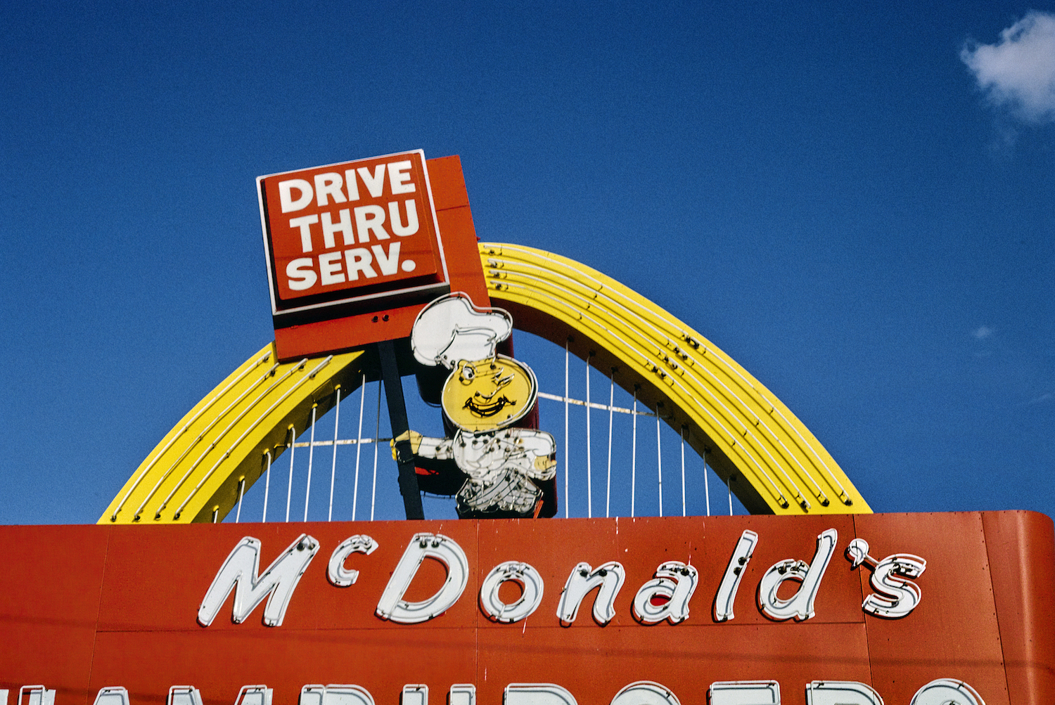 A lifestyle image of an old-fashioned McDonald's.