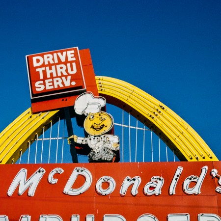 A lifestyle image of an old-fashioned McDonald's.
