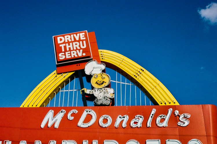 A lifestyle image of an old-fashioned McDonald's.