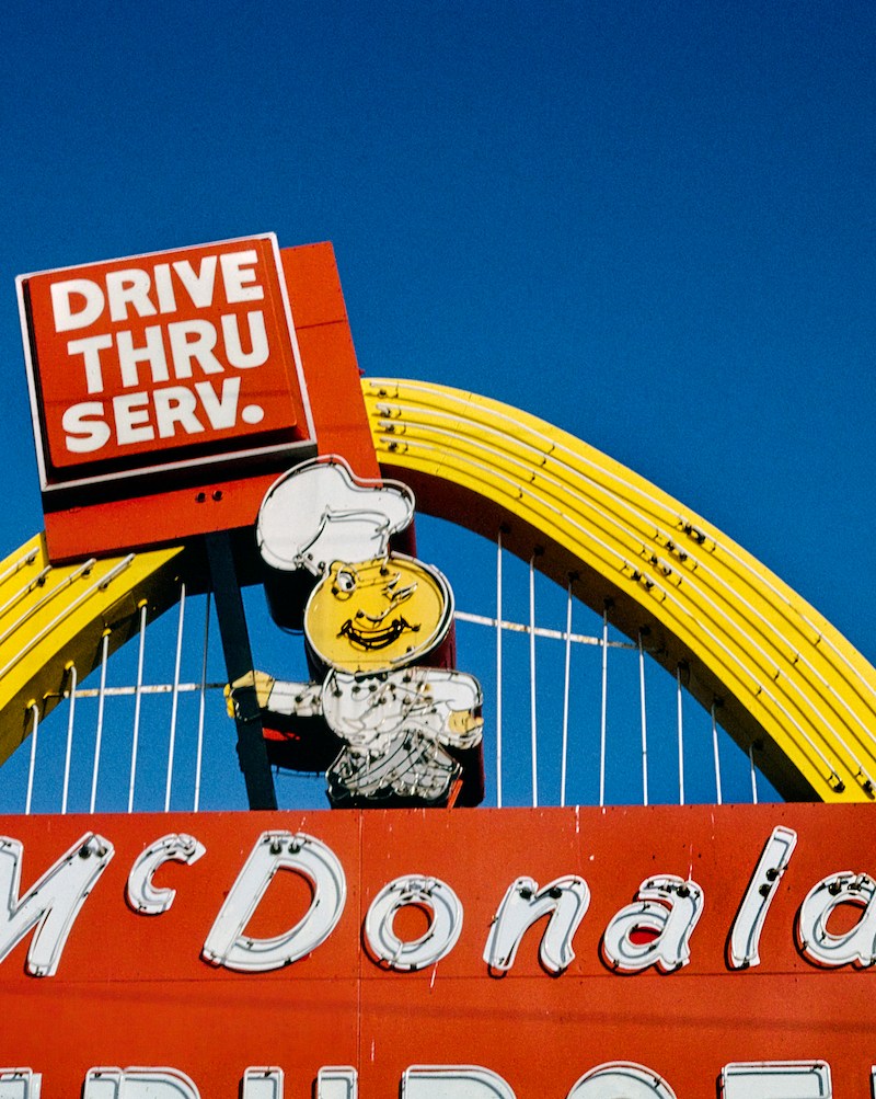 A lifestyle image of an old-fashioned McDonald's.
