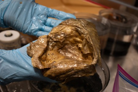 Weird golden orb in a lab