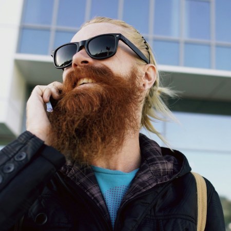 Man with sunglasses and a red beard