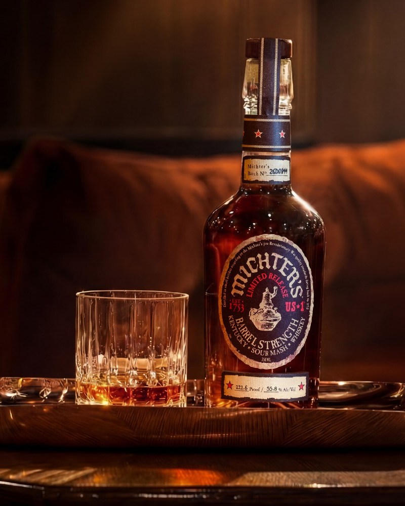 Bottle of Michter's US*1 Barrel Strength Sour Mash Kentucky Whiskey