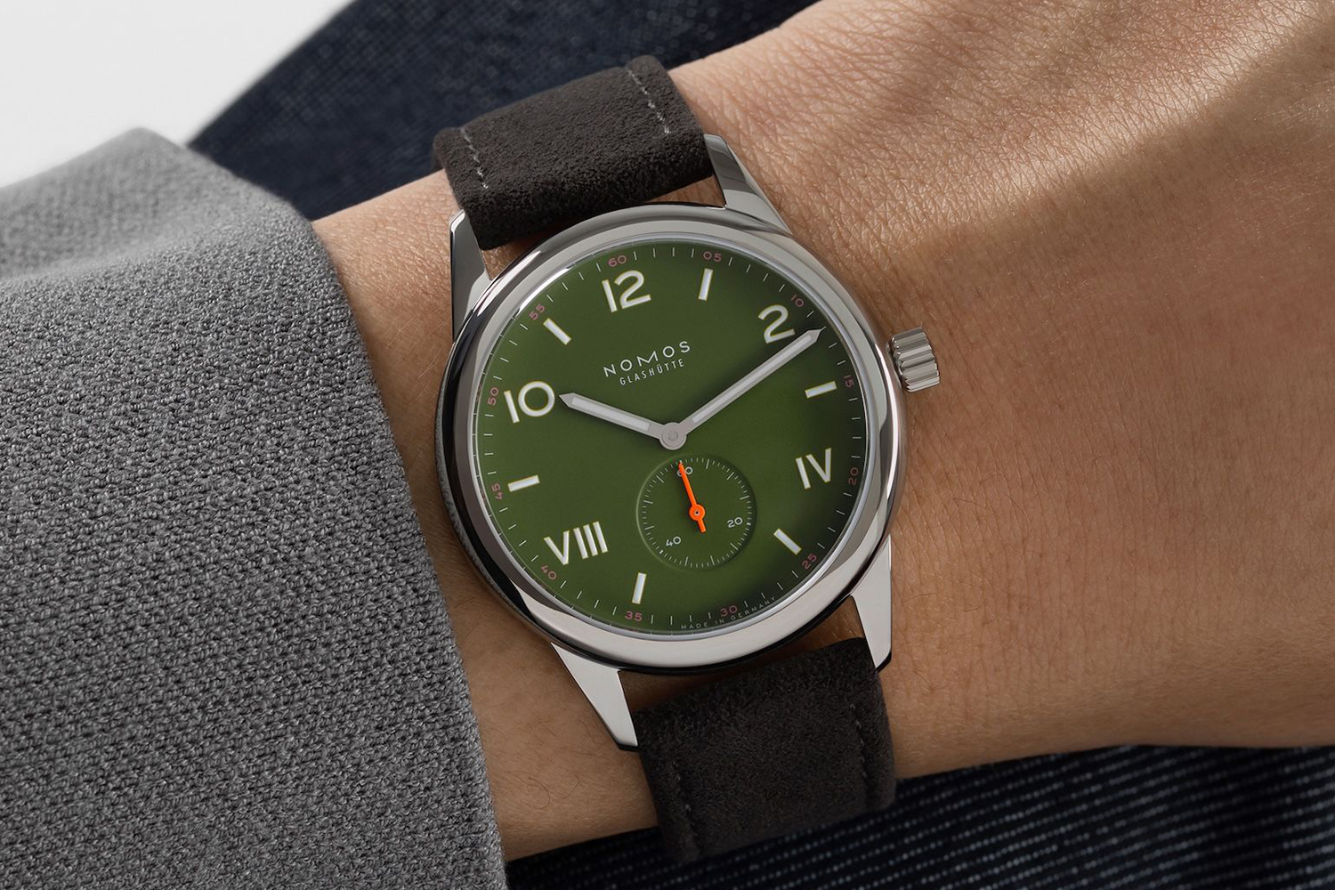 Nomos Glashütte Club Campus 38 All Olive and Full Rose