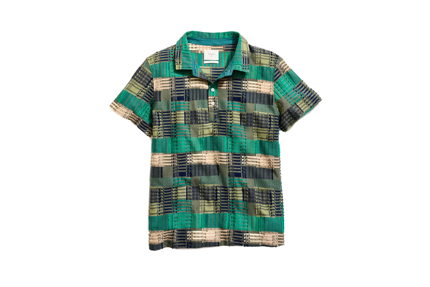 Billy Reid Numajiri Box Jacquard Polo