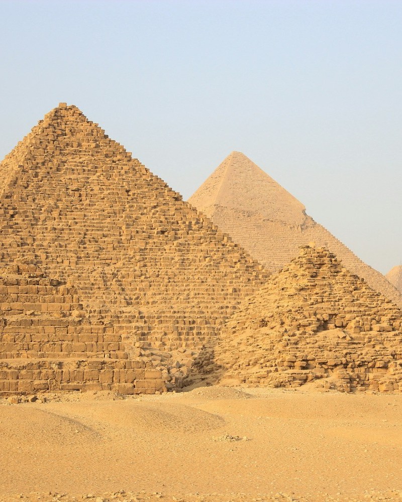 Pyramids in the desert