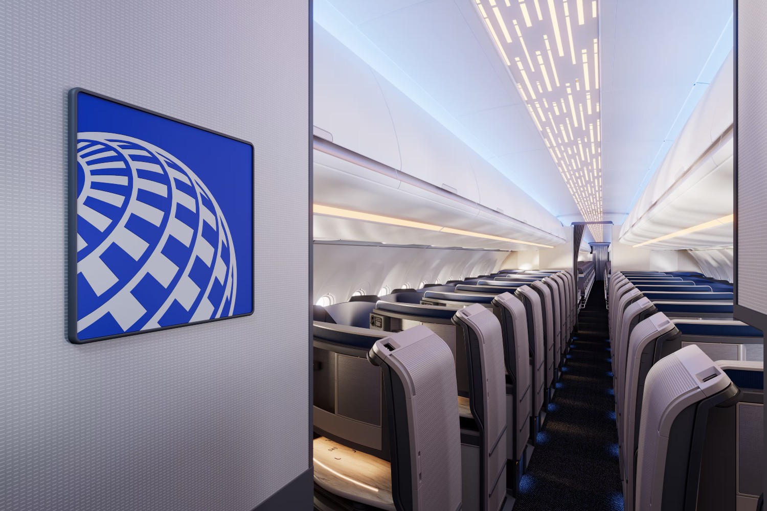United Airlines Polaris Class seats