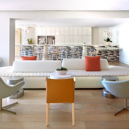 Chairs in the hotel lobby