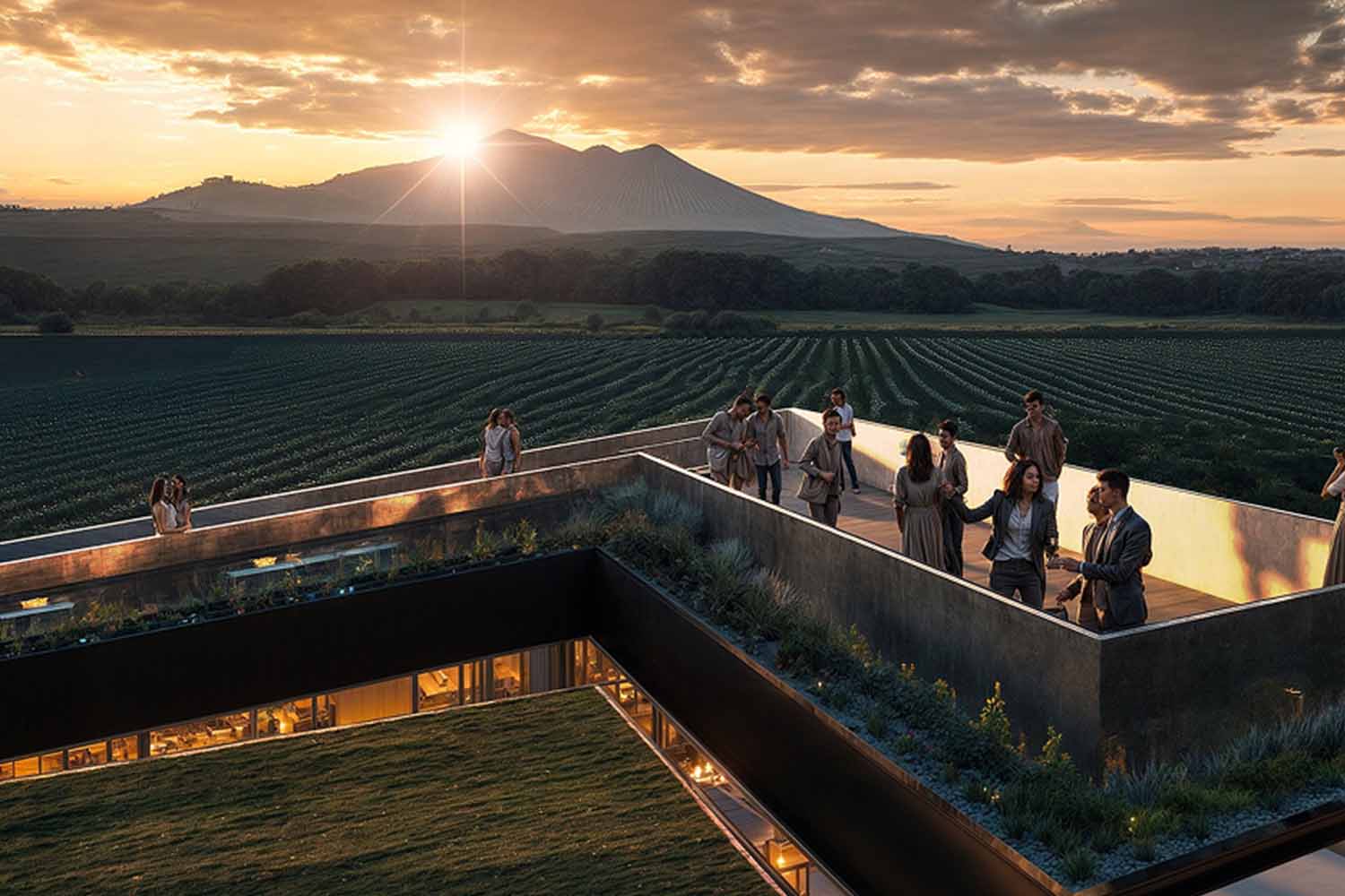 Renderings of House of Rare's visitor center