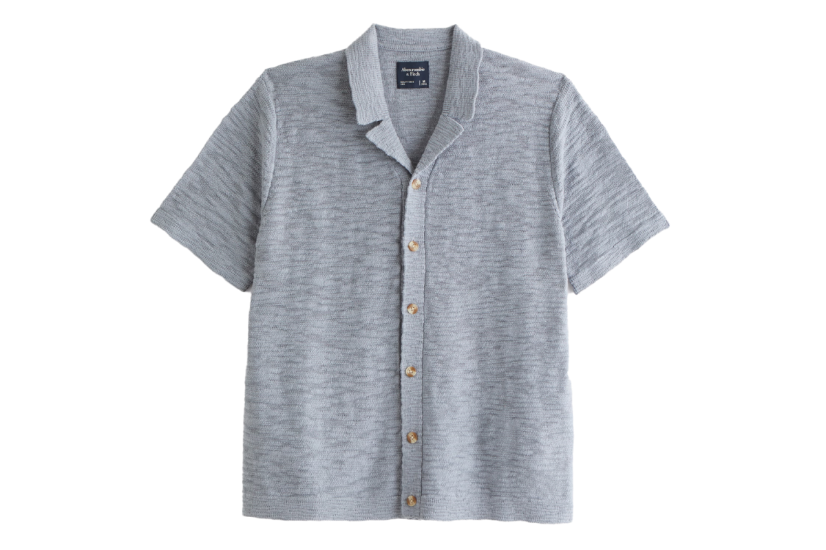Abercrombie 100% Cotton Knit Button-Through Polo