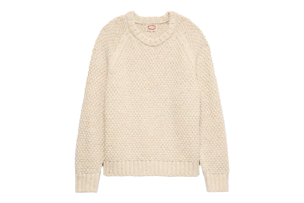 Banana Republic Archive Reissue Pullover Crew-Neck Sweater in Cotton-Wool Blend
