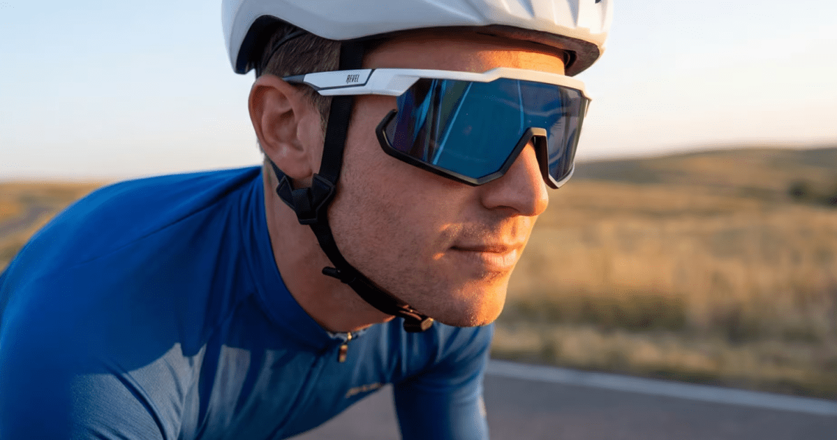 Cyclist with glasses from GlassesUSA.com