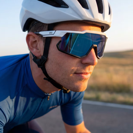 Cyclist with glasses from GlassesUSA.com