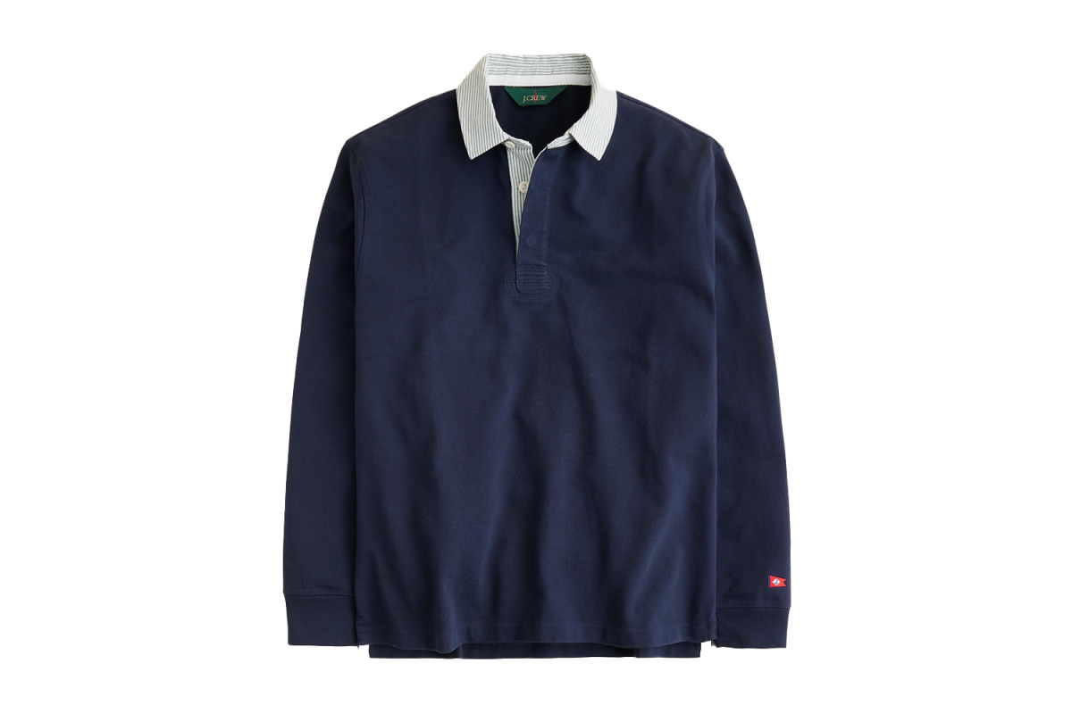 J.Crew Rugby with Striped Placket