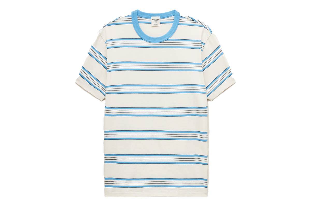 J.Crew Wallace & Barnes Heritage-Weight Cotton T-Shirt in Stripe