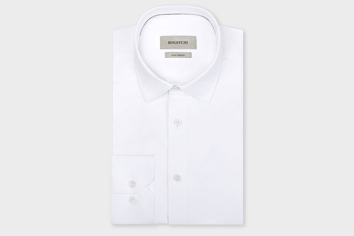 BUGATCHI James Solid OoohCotton<strong>®</strong> Shirt