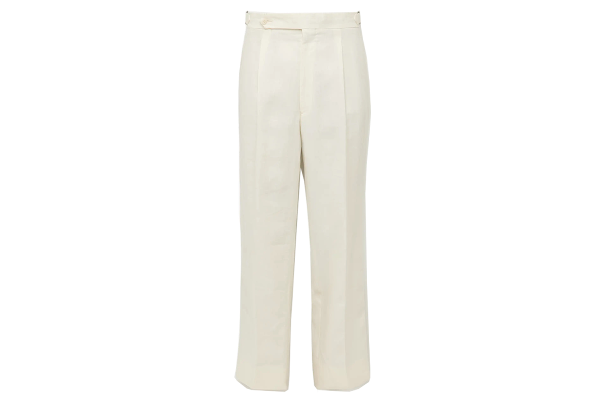 Stòffa Straight-Leg Pleated Linen Trousers