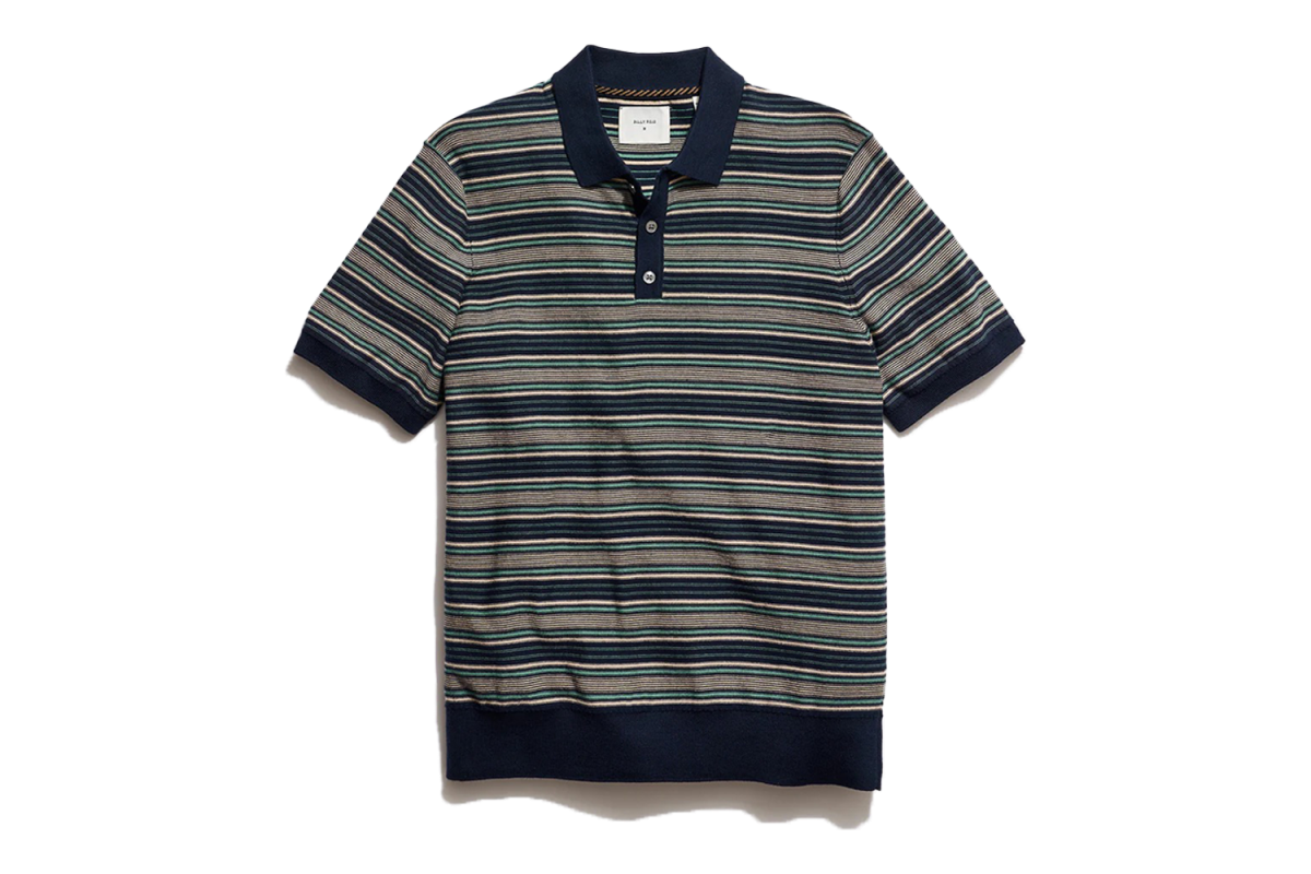 Billy Reid Vintage Stripe Sweater Polo
