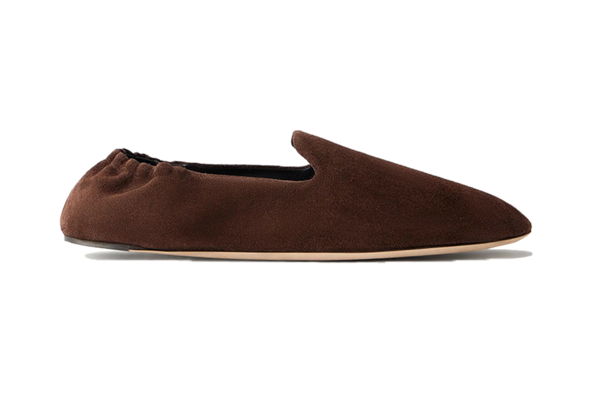 The Row Casa Suede Slippers