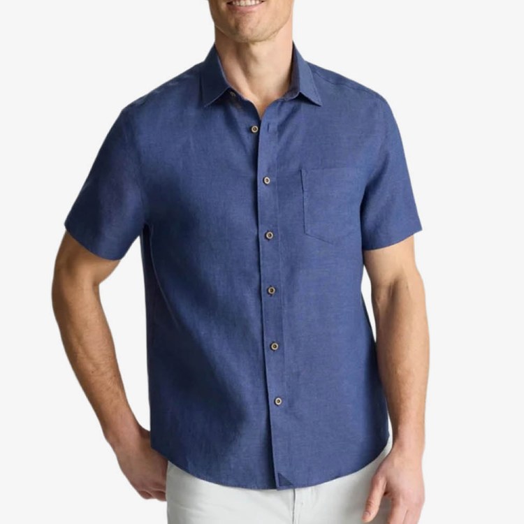Wrinkle-Resistant Linen Short-Sleeve Cameron Shirt