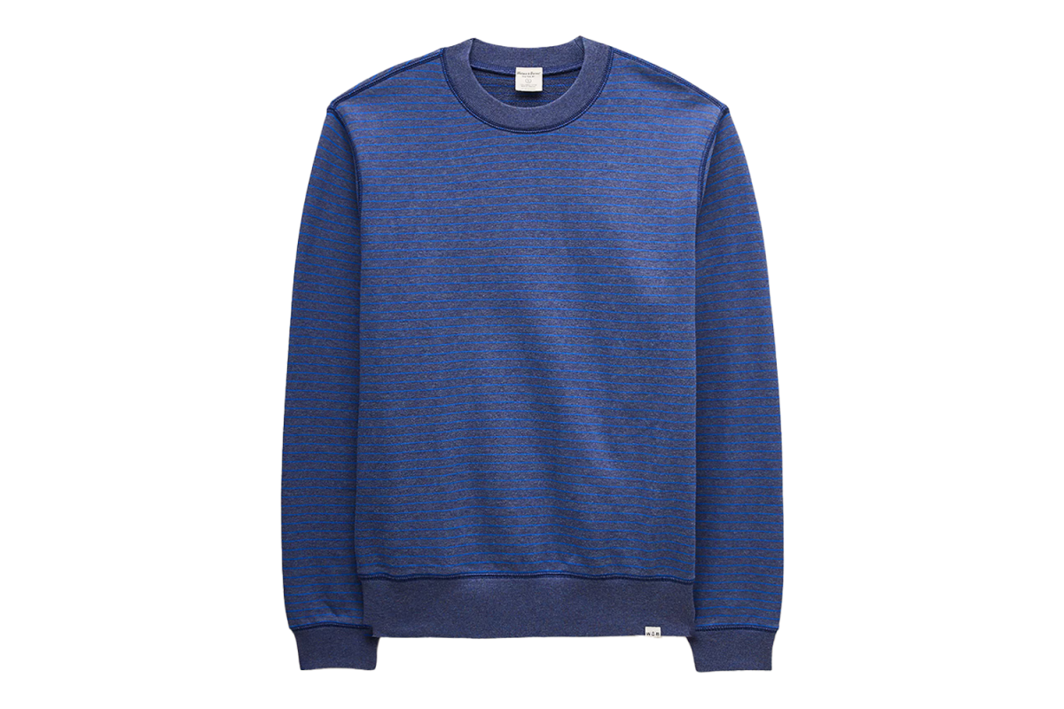 Wallace & Barnes Lightweight French Terry Stripe Sweatshirt
