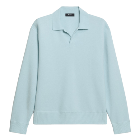 Theory — Open Collar Sweater in Light Bilen — $183.75 from $245 — 25% off