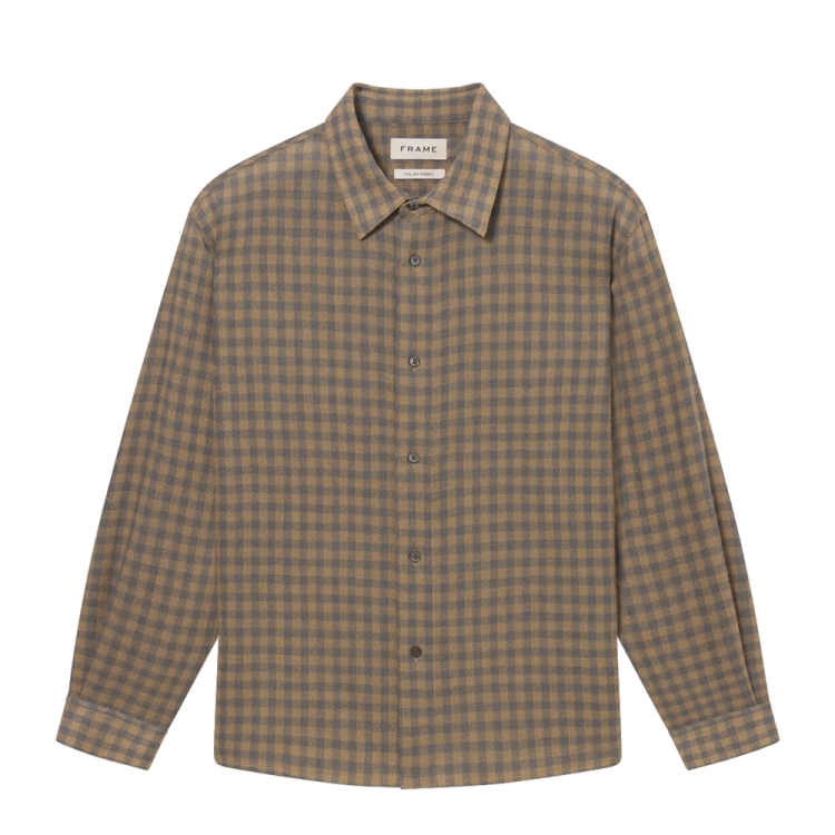 FRAME — Light Wool Plaid Shirt —$159 from $398 — 60% off