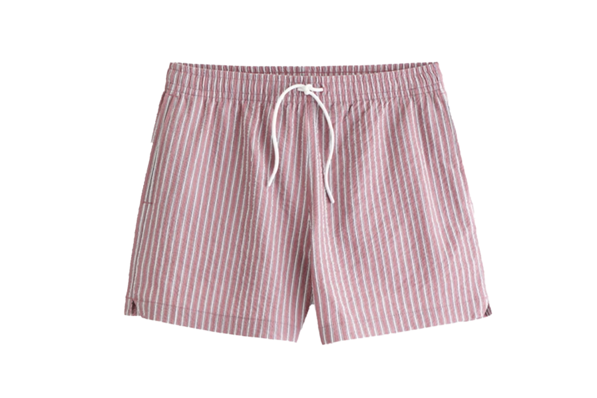 Abercrombie Pull-On Micro-Texture Swim Trunk