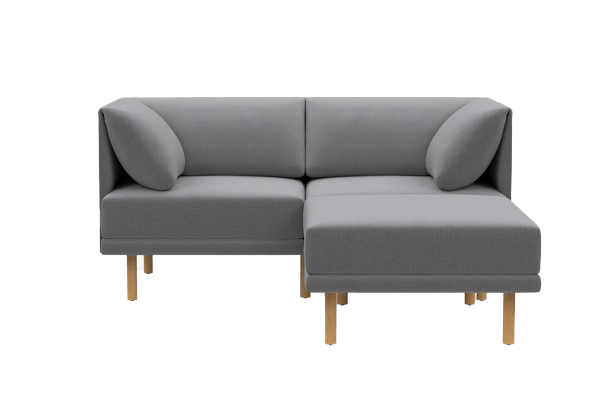 Burrow Dunes Teak 2-Seat Sofa
