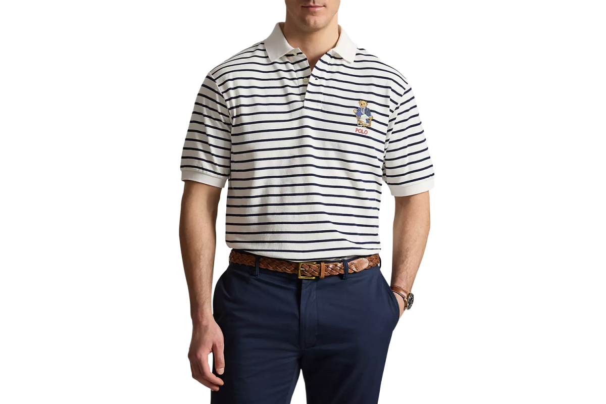 Polo Ralph Lauren Newport Bear Striped Polo Shirt